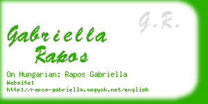 gabriella rapos business card